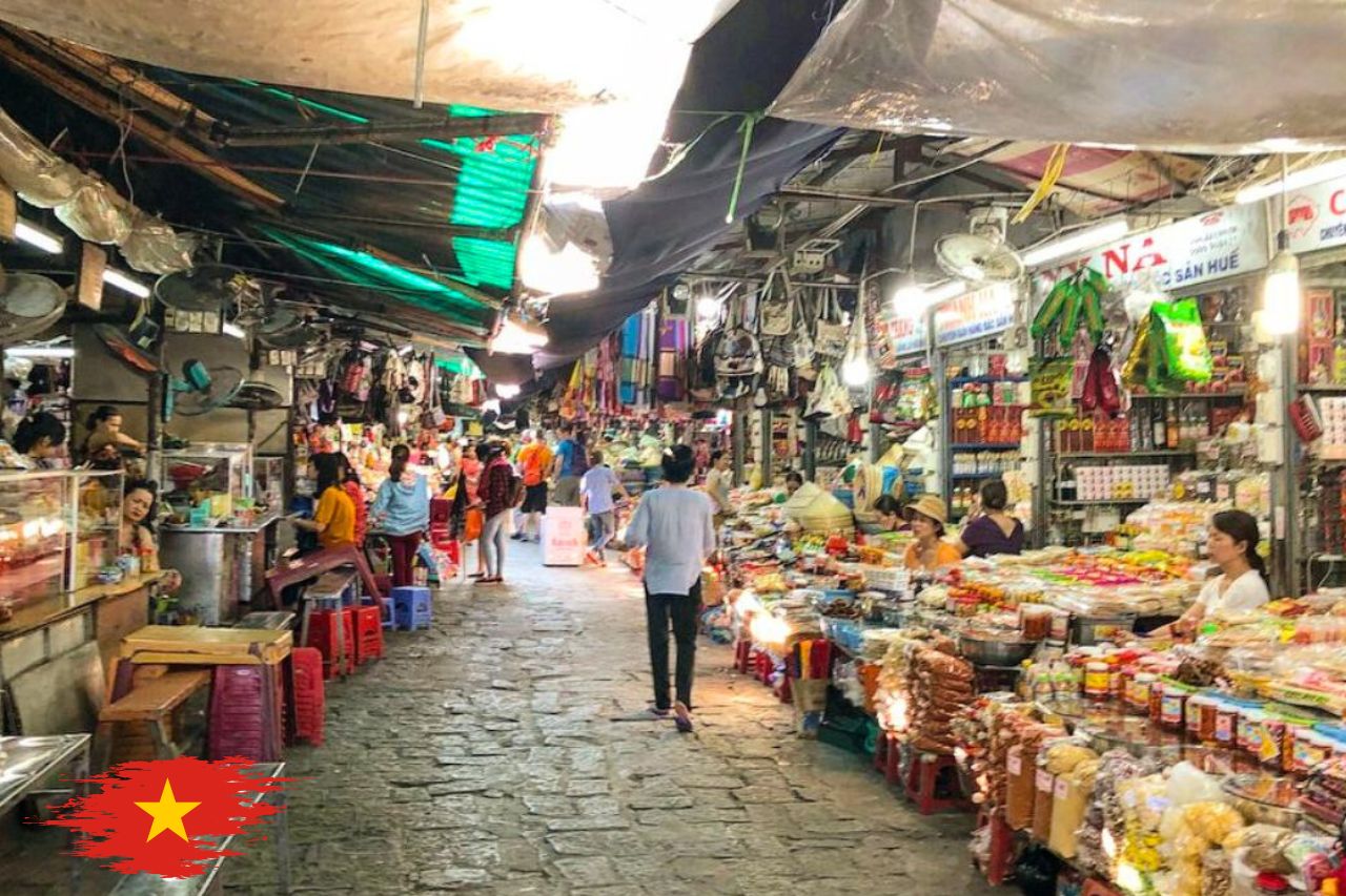 Dong Ba Market in Hue City Vietnam