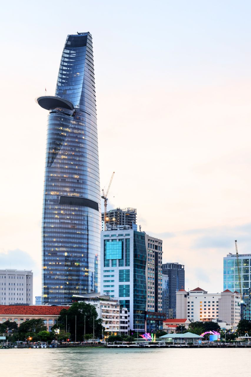 Bitexco Tower and Sky Deck in Ho Chi Minh City Vietnam