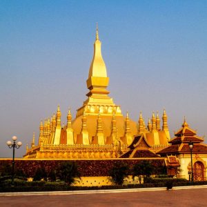 Golden Temple in Vientiane Capital Laos