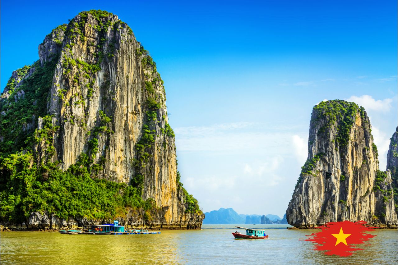 Halong Bay World Heritage Site in Vietnam