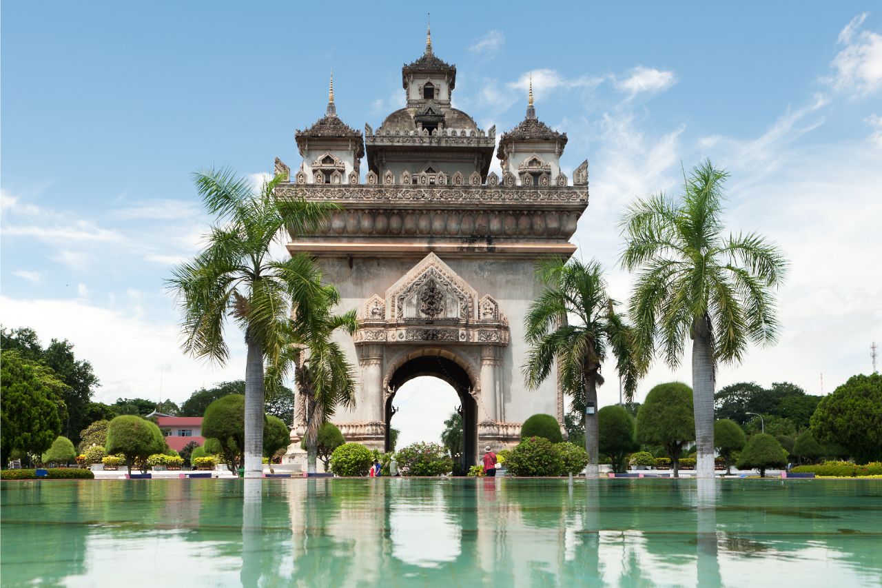 Patuxai in Vientiane Laos