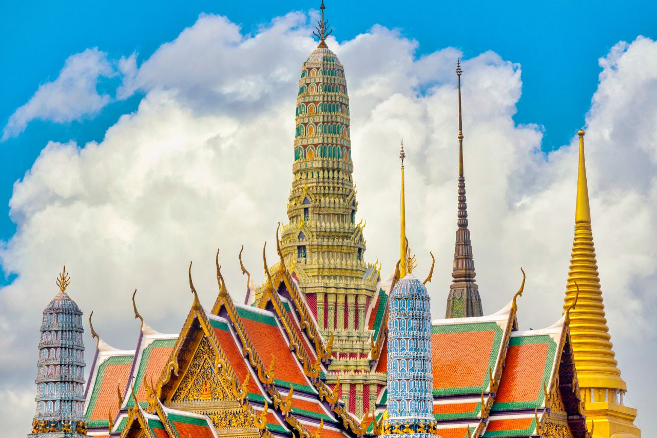 The Grand Place - Temple of the Emerald Buddha Bangkok Thailand