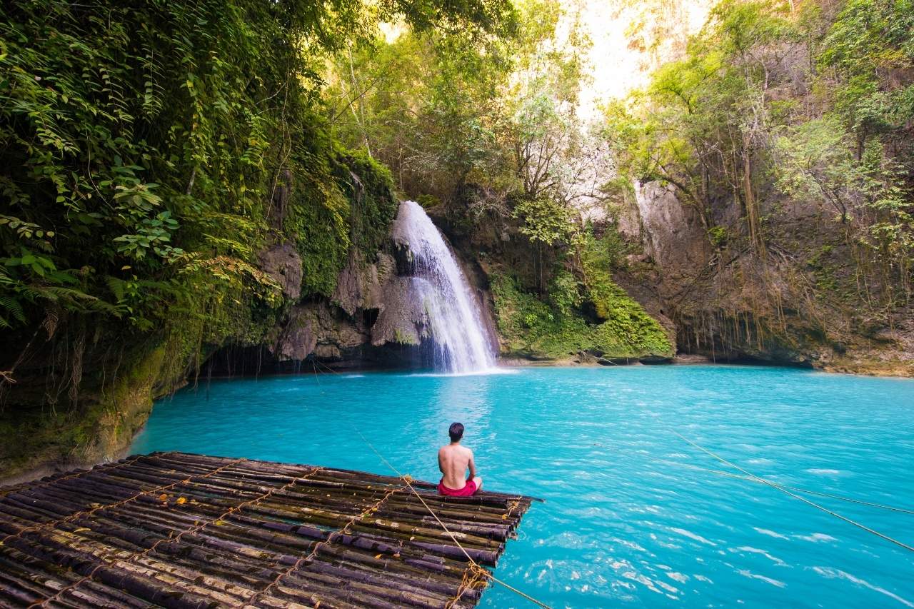 Kawasan Falls in Cebu Philippines