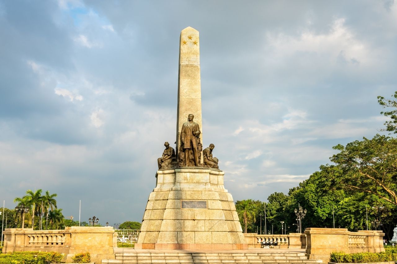 The Rizal Monument in Rizal Park - Manila, Philippines