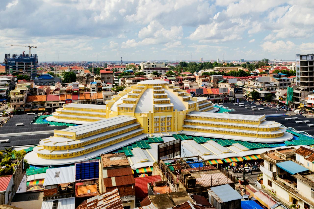Central Market (Phsar Thmei) in Phnom Penh