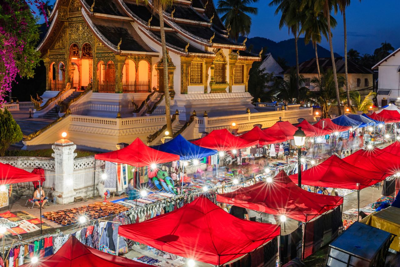 Luang Prabang night market Laos