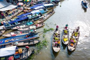 Cai Rang Floating Market Mekong Detal Vietnam
