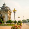 Victoria Gate in Vientiane Capital Laos