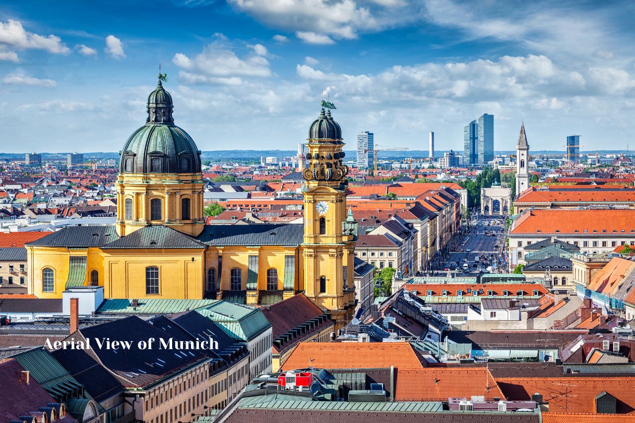 Germany Aerial View of Munich