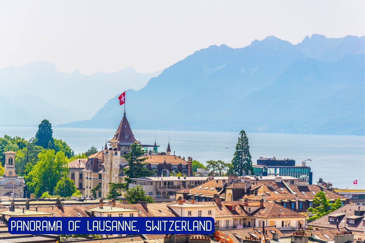 Panorama of Lausanne, Switzerland