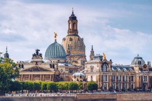 The ancient city of Dresden, Germany. Historical and cultural center of Europe.