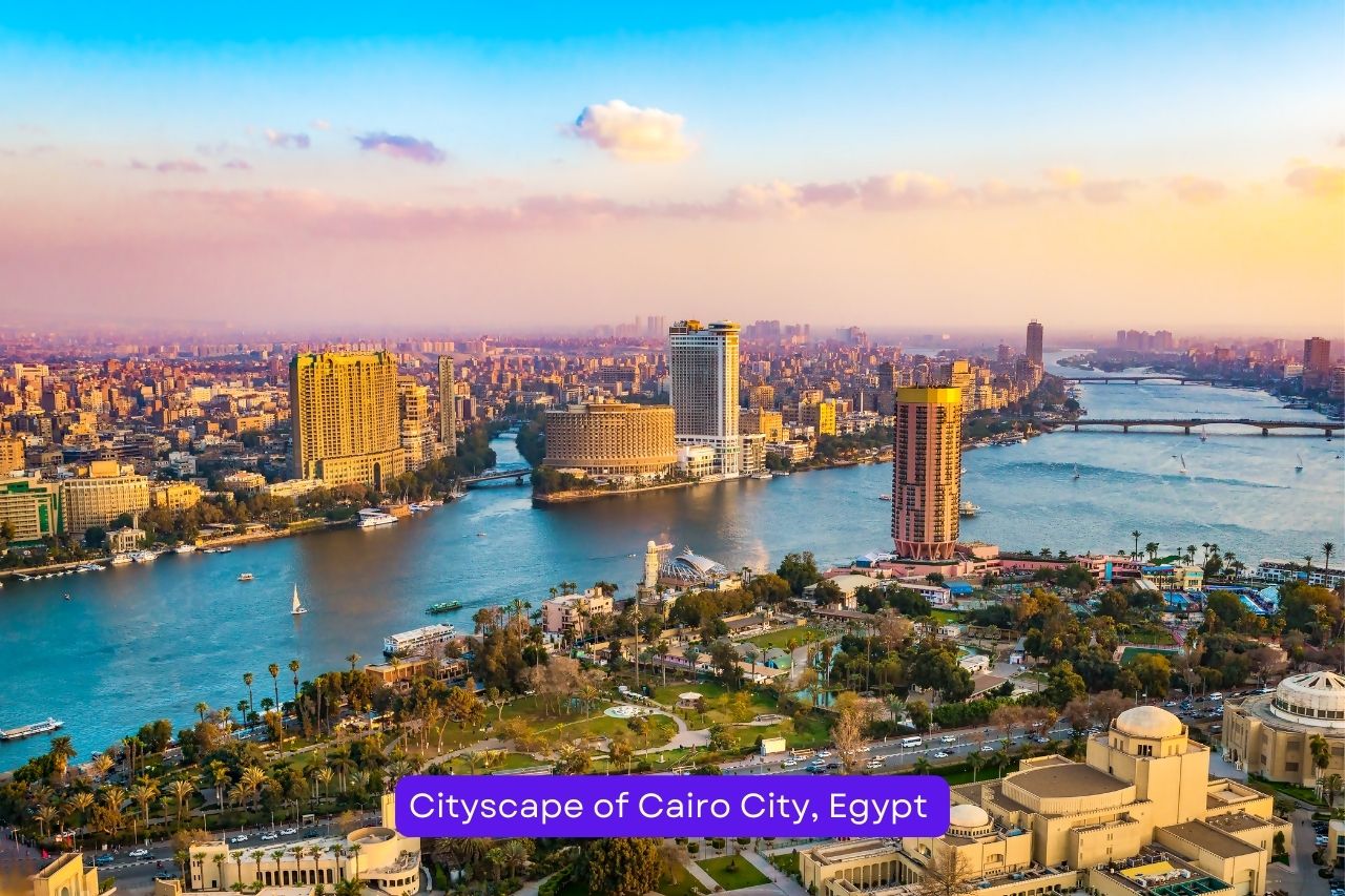 Cityscape of Cairo City, Egypt 