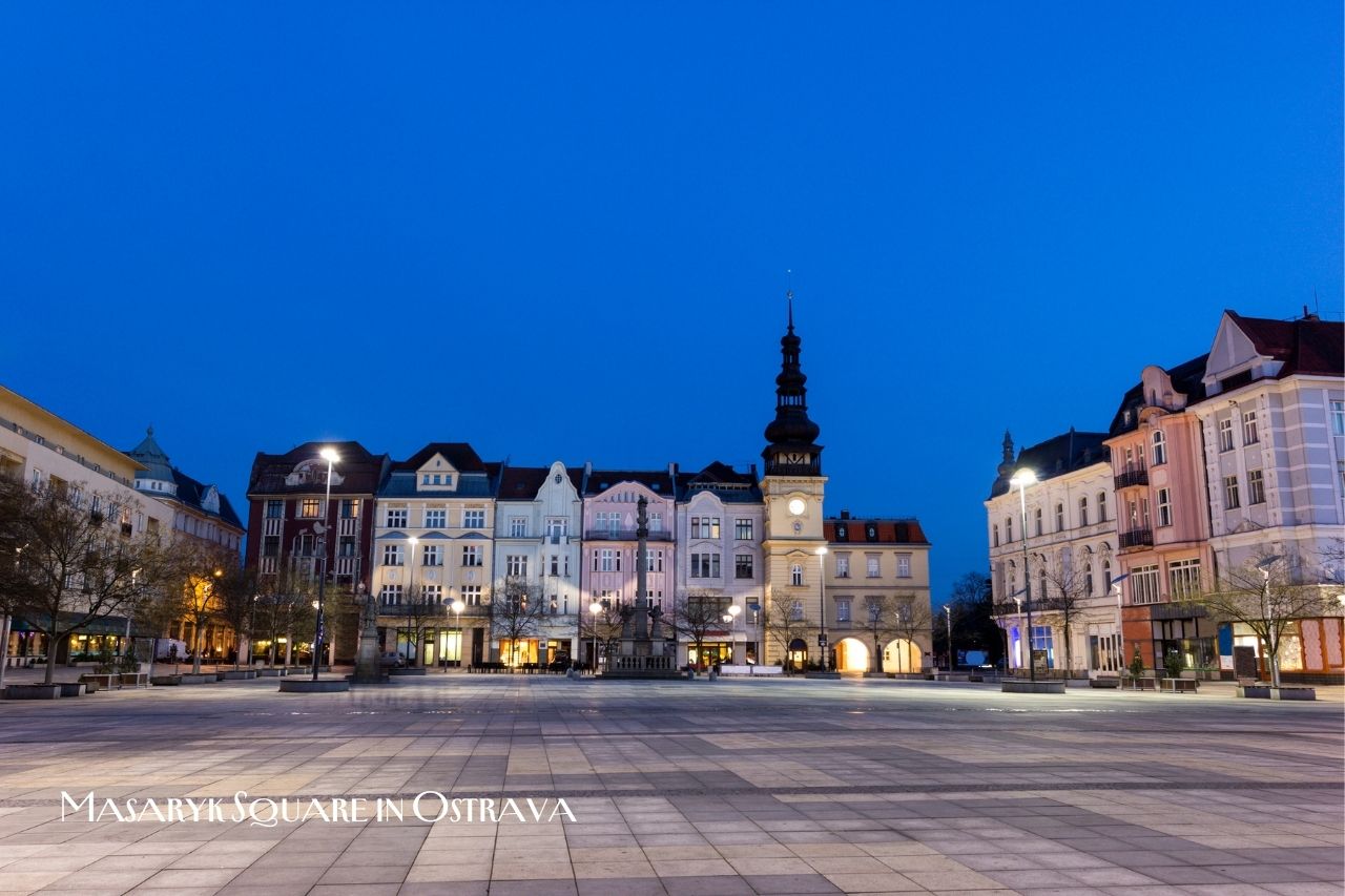 Masaryk Square in Ostrava
