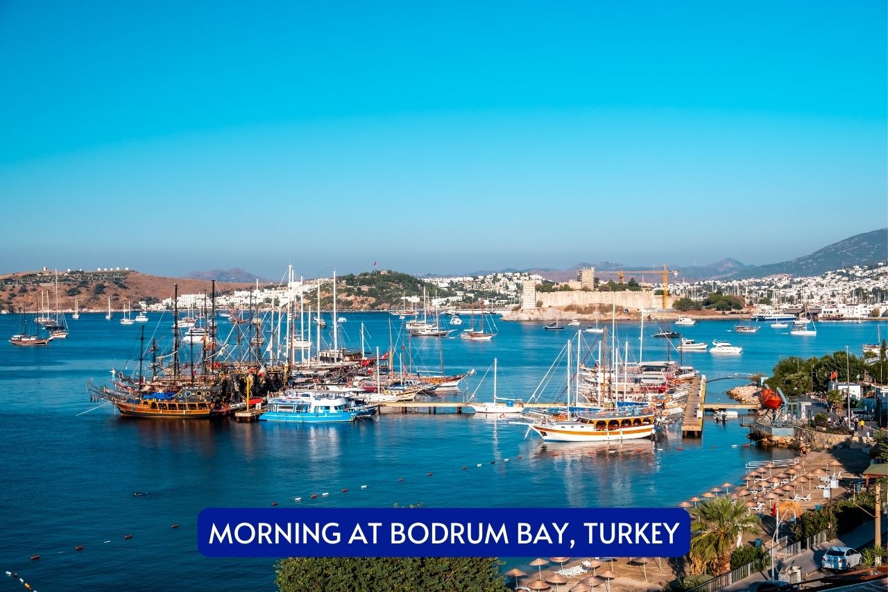 Morning at Bodrum bay Turkey
