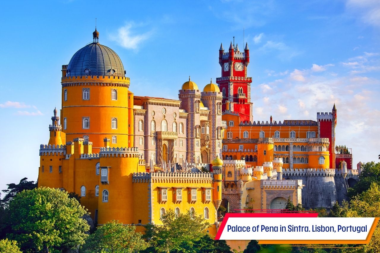 Palace of Pena in Sintra. Lisbon, Portugal
