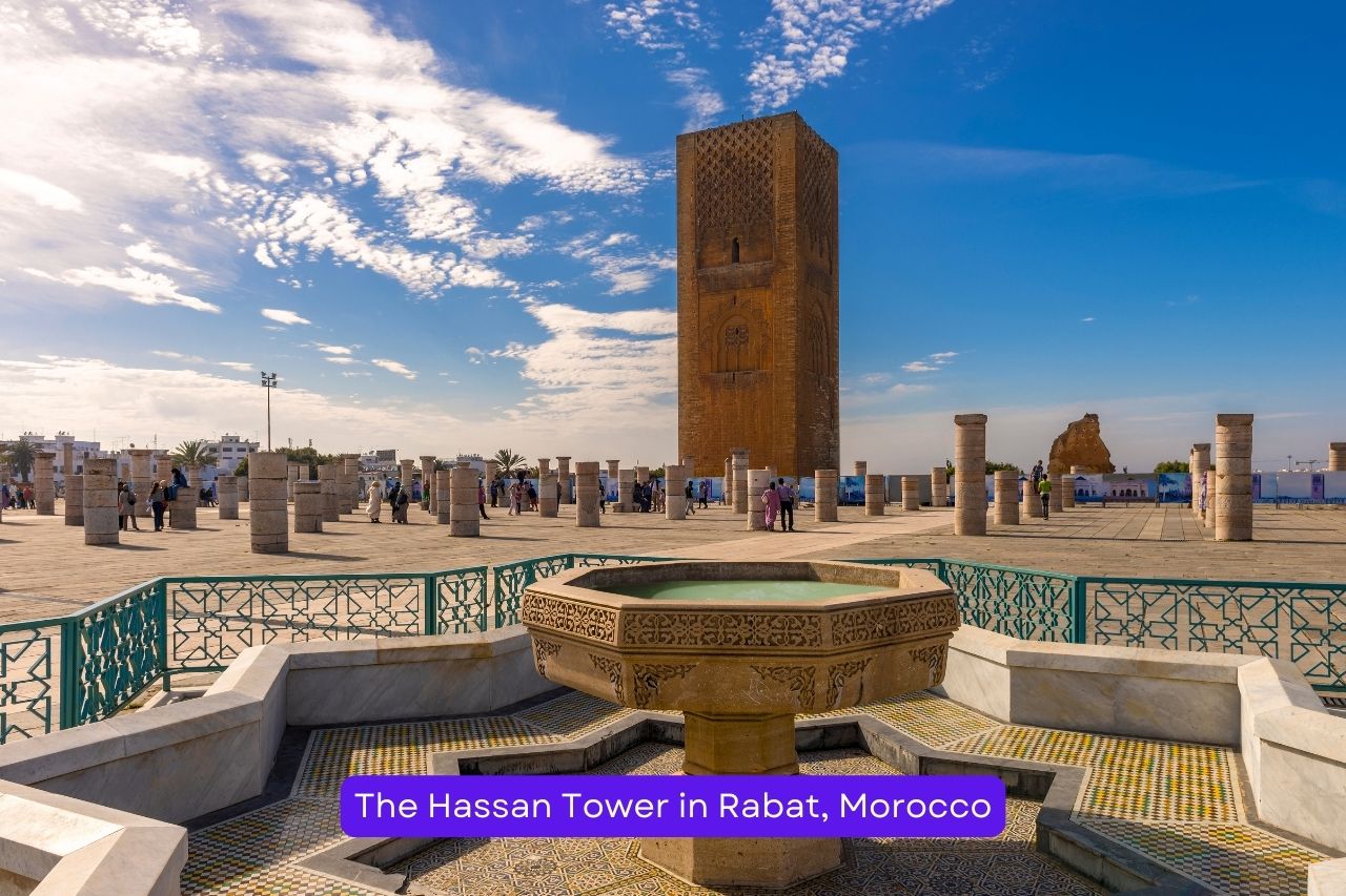 The Hassan Tower in Rabat, Morocco